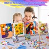 Jupwalz 24 Pack Wood Easels for Painting and Display (9