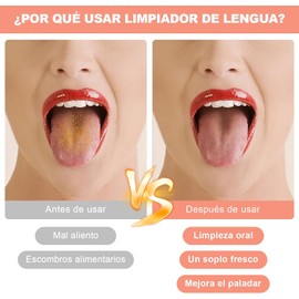 4PCS Limpiador de Lengua, Raspador de Lengua Acero Inoxidable, Tongue Scraper, Limbia Lengua Portátil, Rascador de Lengua para Viajes a Casa