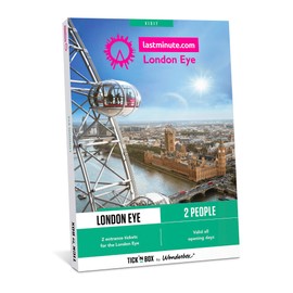 Tick&Box - Gift Box - London Eye Tickets for 2 - Discover Iconic Capital Landmarks Like Big Ben, The Shard, and the London Skyline - Unique Experience for a true Capitalsouvenir - Valid for 2 years