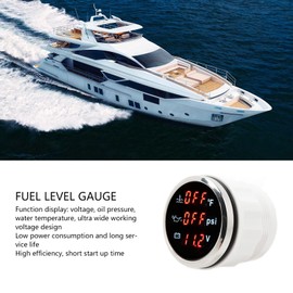 Medidor de Temperatura del Agua Digital 3 en 1 de 52mm, Medidor de Presión de Aceite, Medidor de Nivel de Combustible, Medidor de Temperatura del Agua para Camión de Coche