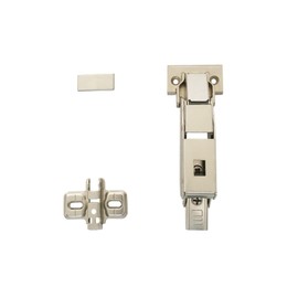 LOOTICH 110 Degree Clip-On Corner Stop and Inner Stop Soft Close Hydraulic Hinge with Integrated Damper Pot Hinge for Kitchen Cupboard Wardrobe Cabinet Door Furniture without Drilling Action Pack of 2