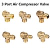 Air Compressor Check Valve, Female Threaded 90 Degree Tube Connector