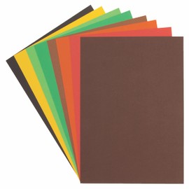 Baker Ross FE618 Woodland A4 Paper and Card Pack of 100 Coloured Art Supplies for Kids Card Making Activities Ideal for Arts and Crafts Projects