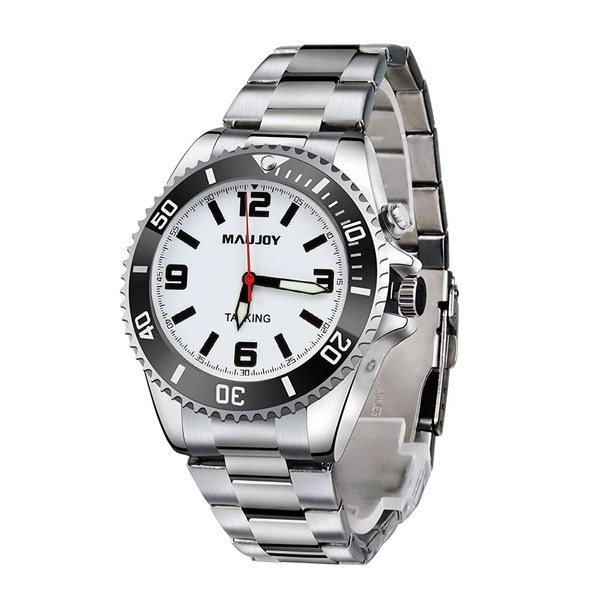 通用 MAUJOY Men's Talking Watch in Italian with Alarm Clock