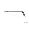 3.5 Bend Lightweight Chrome Moly Adjustable Panhard Bar, 20 In.