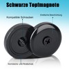 MIN CI Pack of 30 Black Magnets Strong 10 kg