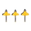 YONICO Edge Forming Router Bits Set 3 Bit 1/4-Inch 1/4-Inch