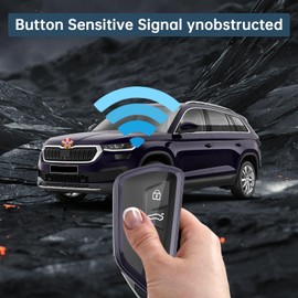 Ruiya Compatible with Skoda Kodiaq 2024 2025, Octavia IV, Enyaq iV 2019-2024 car key case, key case, car key case, TPU key case, car remote controls, protective cover, Kodiaq accessories