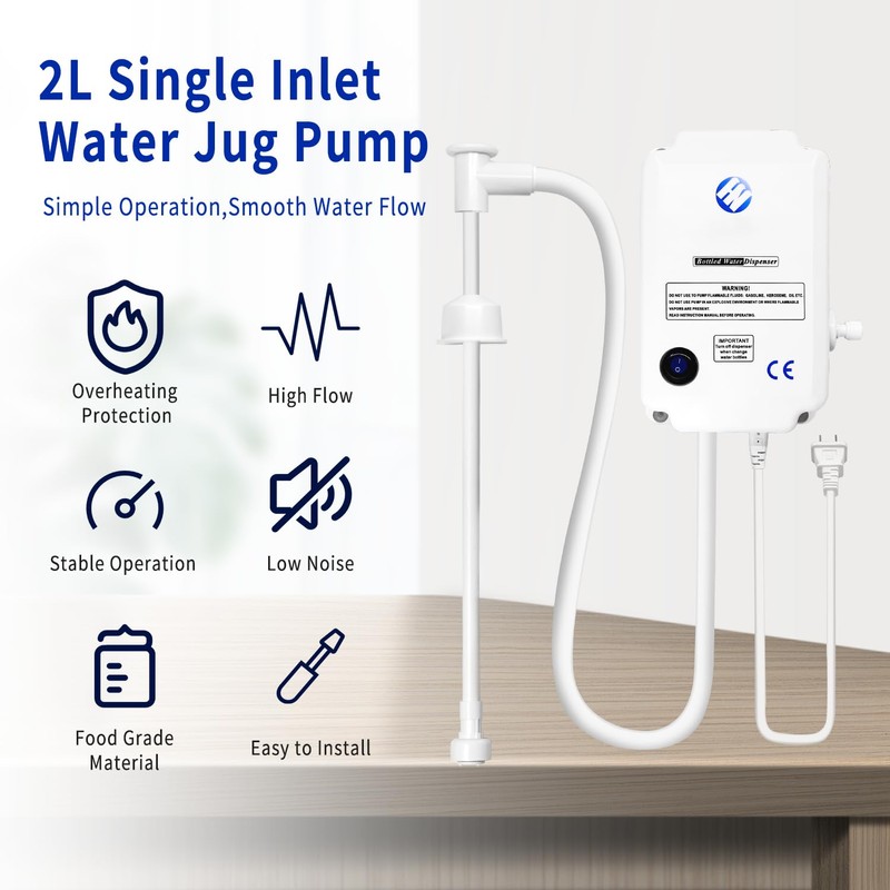 Verbesserte Bottled Water Dispenser Pump System for Home，2L Flow Drinking