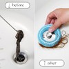 TUBRING The Ultimate Tub Drain Protector Hair Catcher/Strainer/Snare (Aqua)