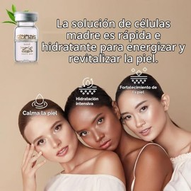 Ronas Solución de células madre 5 ml 10vial. Fórmula antienvejecimiento avanzada. La mejor solución antienvejecimiento. Las células madre vegetales re