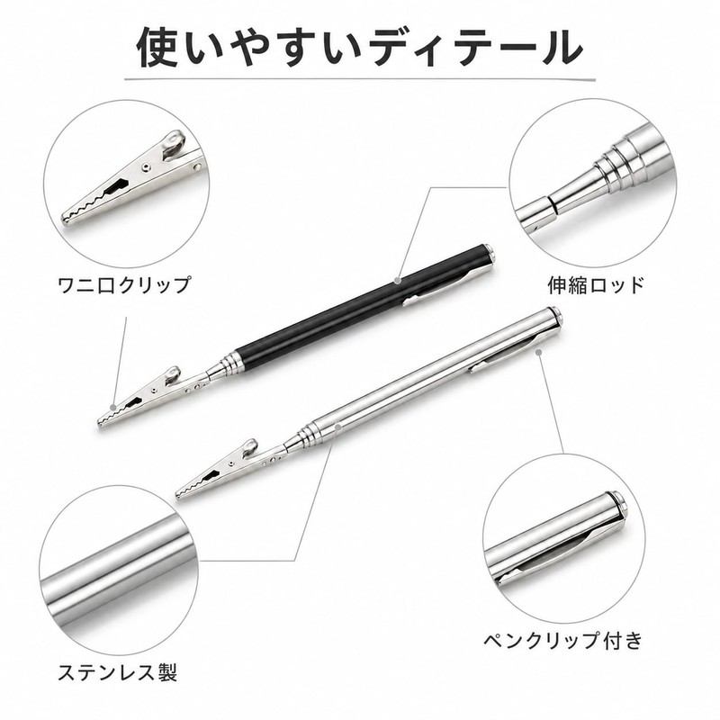 XuJJunB Retractable Alligator Clip Portable Alligator Clip Handheld Sign Holder