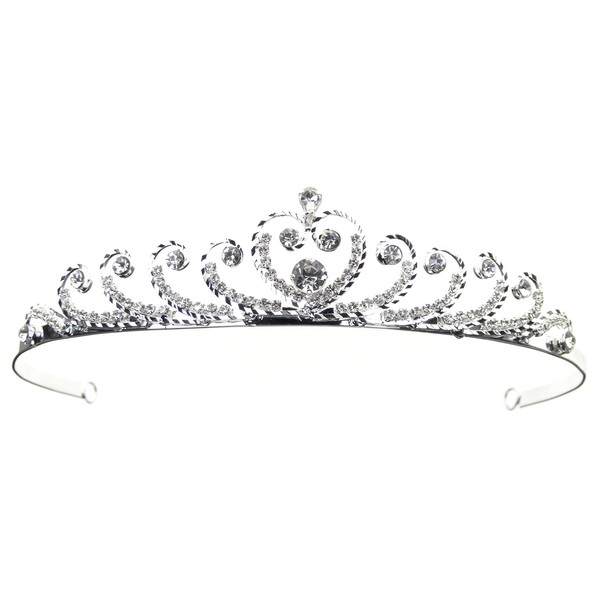 Charming Tiara Headband of Sparkling Crystal Rhinestone for Flower Girl,
