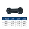 Sprenger Black Rubber Keel Roller | 125 mm Length for