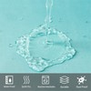 Furlinic Textile Shower Curtain Made of Fabric, Anti-Mould, Waterproof, Washable
