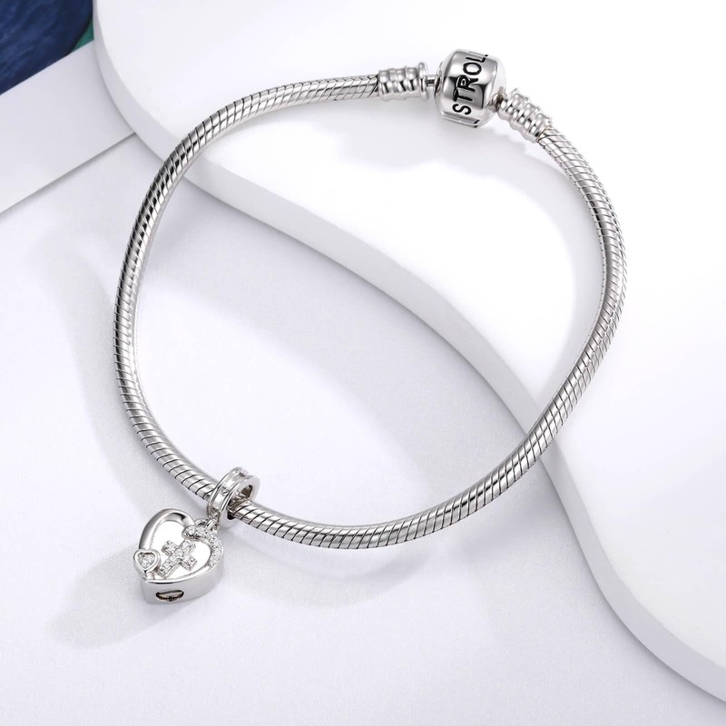 oGoodsunj Sterling Silver Cremation Urn Charm for Ashes Bead Charms