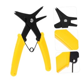 COLLBATH 1Pc Circlip Plier Repair Tool with Insulated Handles for Easy Snap Ring Removal and Installation Durable Premium for Sized Snap Rings in Household and Automotive Repairs