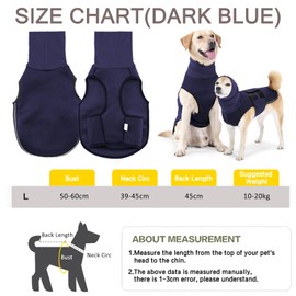 TYXHXTF Anti-Stress Vest, Dog Anxiety Jacket Soothing Coat, Dog Coat with Soothing Hood, Calming Shirt, Anxiety Relief for Dogs
