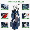 UNIHIMAL 14-Way Golf Cart Bag with Full Length Divider, Premium