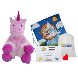 Make Your Own Stuffed Animal 16" "Mystic The Unicorn - No Sew - Kit with Cute Backpack!