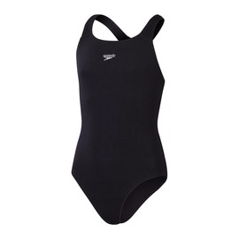 Speedo Donna Costume da Bagno Eco Endurance+ Medalist | vestibilità Atletica | Modello Classico | Tessuto Riciclato | Resistenza al Cloro | Extra flessibilità Black 40