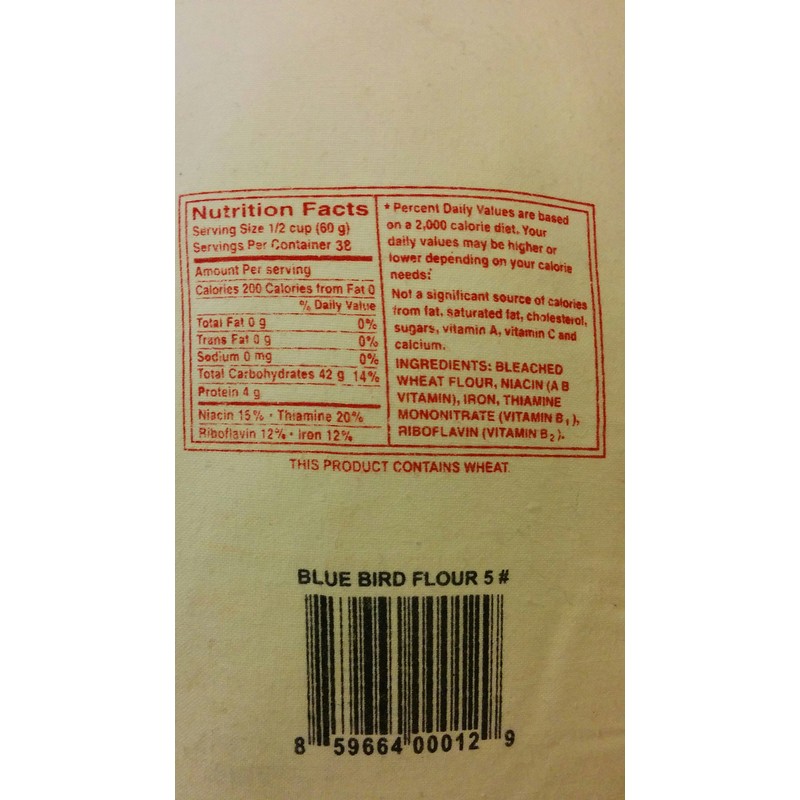 Blue Bird Flour, 5 Lbs Bag (Original Version)