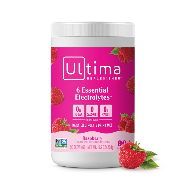 Ultima Replenisher, Raspberry, 90-Serving, 10.2 Ounce