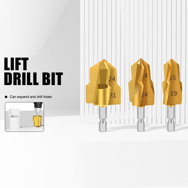 MACHSWON Lifting Drill Bit 20mm Water Pipe Puncher Drill Bit