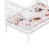 1:12 Scale Dollhouse Furniture Mini Bed Set Decorative Pillow Metal