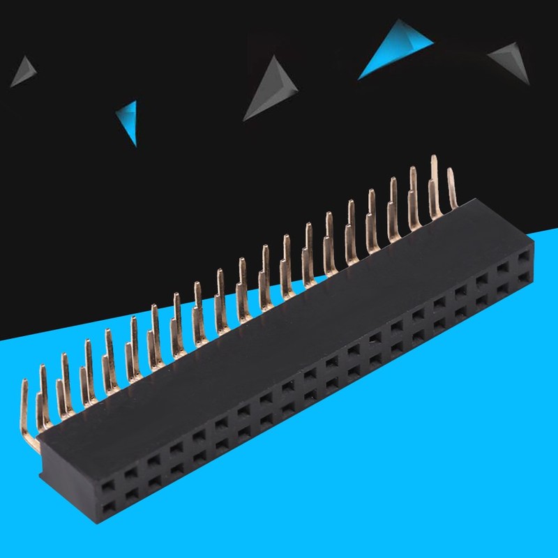 3 Pieces 2.54mm 2 X 20 Pin Female Double Row