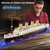 OCAR Modelo Titanic de Bloques Microset,Juego de Bloques de 1878