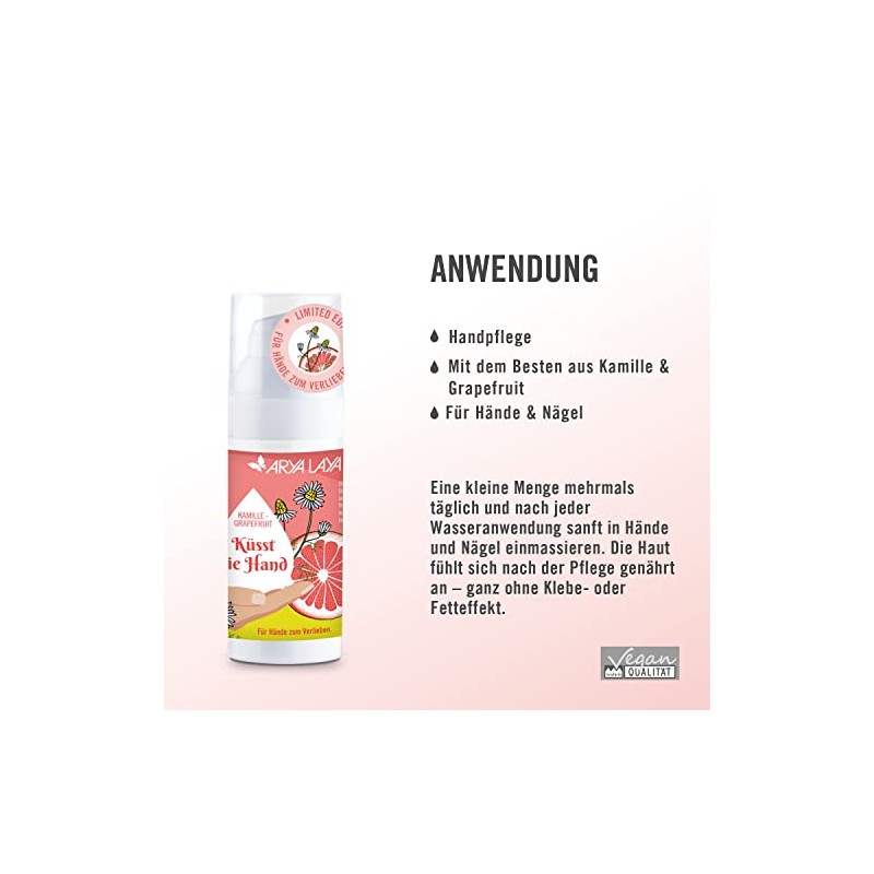 ARYA LAYA Chamomile Grapefruit Hand Care Kiss the Hand |