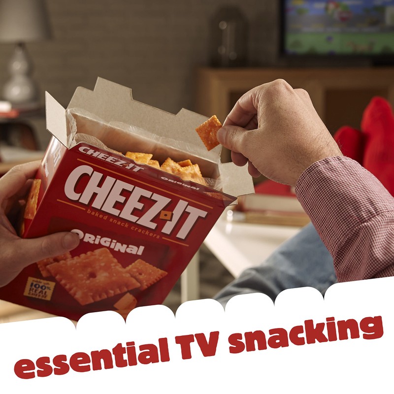 Cheez-It Baked Snack Cheese Crackers, Original, 12.4 oz Box