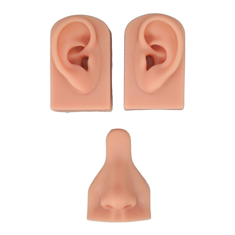 Silicone Piercing Practice Model Simulation Soft Flexible Nose Ears Model