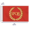 3×5 FT Roman Empire Flag, Large 100D SPQR Outdoor Banner,Canadian