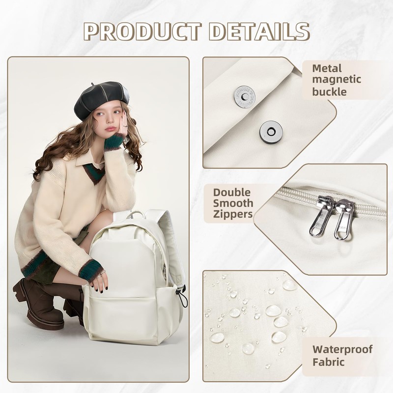 School Backpack for Women Men College High School Bag for