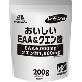 おいしいEAA＆クエン酸 <レモン味> 200g (約20回分) ウイダー 必須アミノ酸 9種配合 BCAA 国産 森永製菓