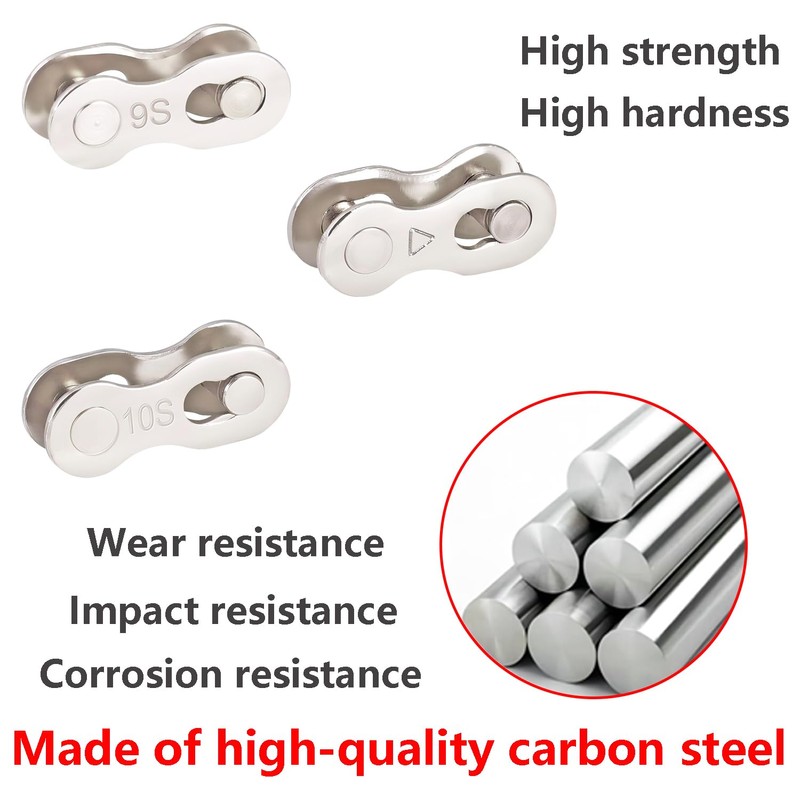 Qrity 5 Pairs Bike Chain Links, Bicycle Chain Link Connector,