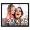 Poster Palooza 30x26 Frame Black Solid Wood Picture Frame -