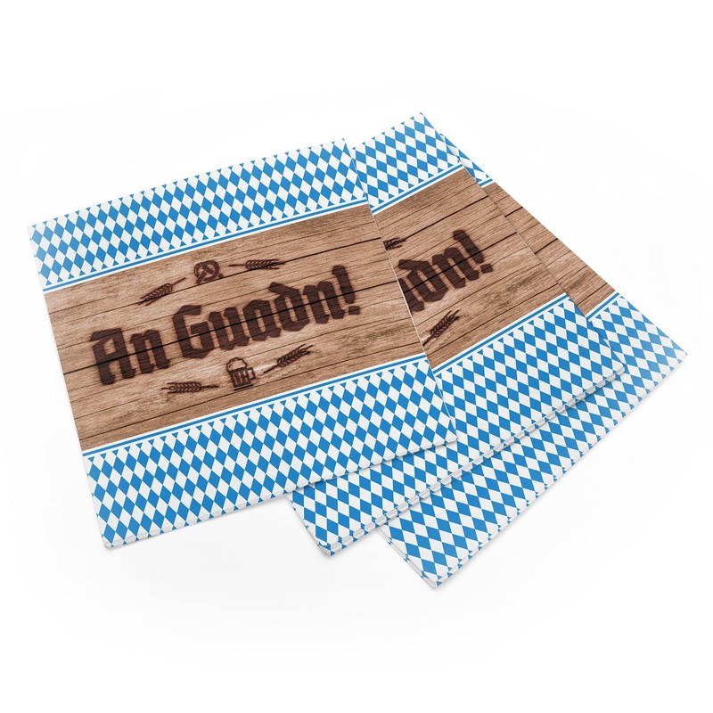 itenga Napkins Bavarian Blue White Schee Dass'd Do Bist/An Guadn