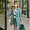 LAOTANGJIA PU Leather Lanyard Wallet with ID Badge Holder with