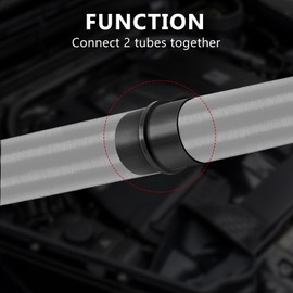 Jasfyee 60mm Duct Connector, 60mm Pipe Connector, 60mm Ducting Connector for Eberspacher and Webasto Heater Accessories, Diesel Heater Ducting