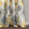 Lush Decor Leah Floral Sheer Window Curtain Panels, Pair, 52"