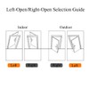 TopHomer 2 Pcs Over Head Door Stop, 90 Degree Door