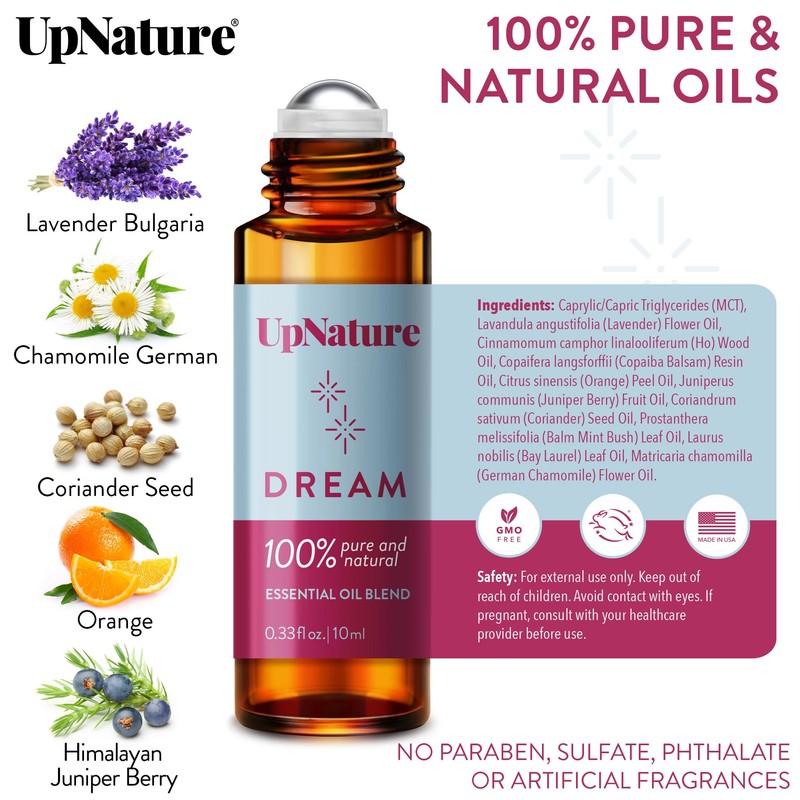 UpNature Dream Sleep Essential Oil Roll On – Natural Sleeping