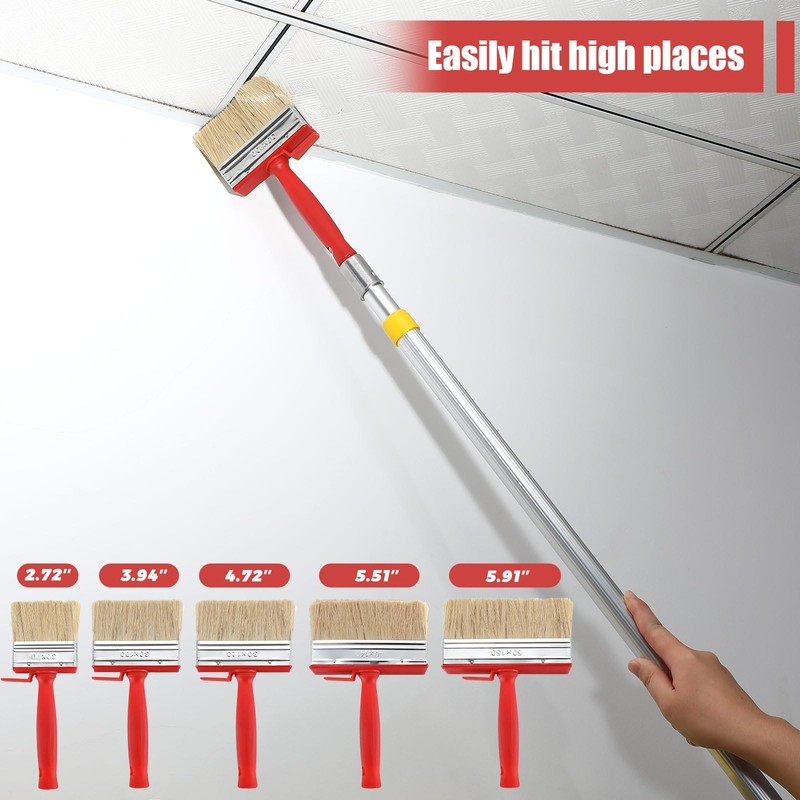 Hoolerry 5 Pcs Deck Stain and Sealer Block Paint Brushes