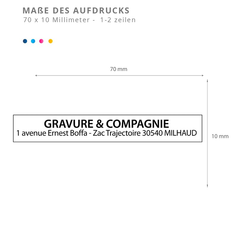 Trodat Printy 4916 Professional Self-Inking Stamp with 2 Lignes Pour