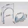 SKIR'CO (Pack of 4) Pipe Clamps for 85mm Diameter Pipe