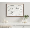 Kate and Laurel Blake 871 Modern Circles Framed Printed Glass