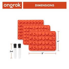 BPA-Free Gummy Molds from ONGROK, Easy to Remove with Fun Shapes